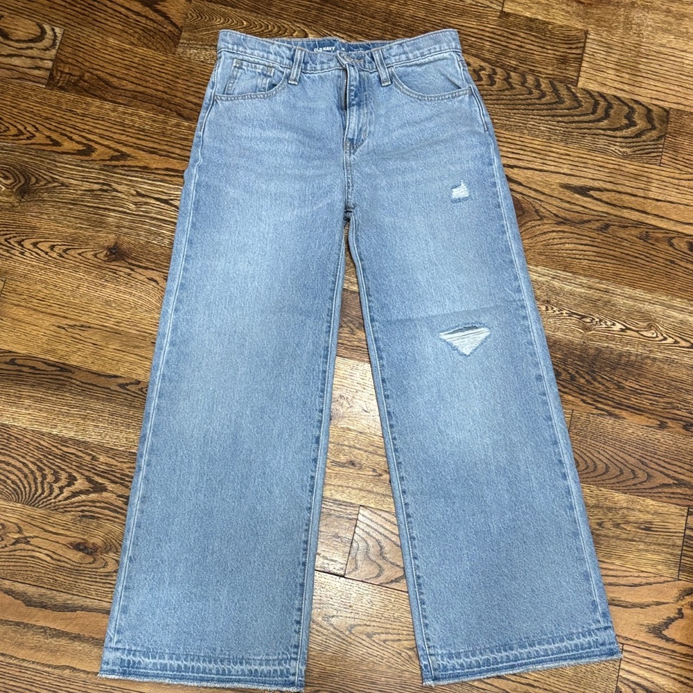 Old Navy Light Blue Wide Leg GIRLS jeans